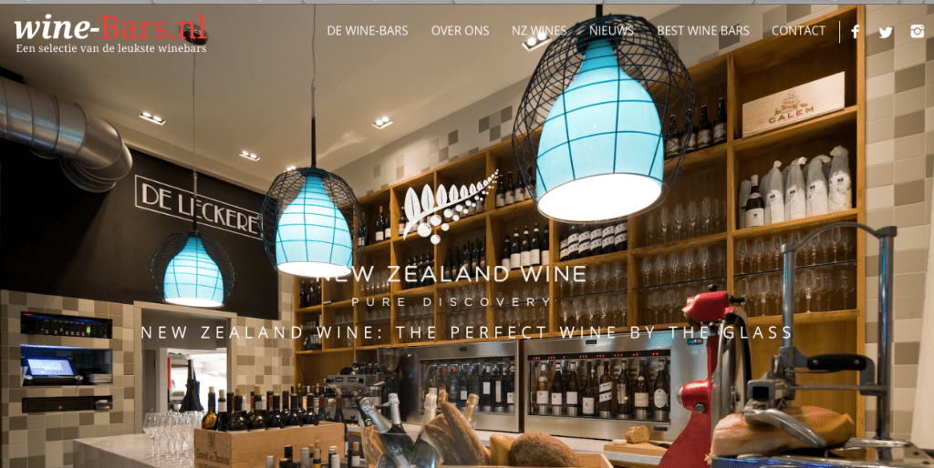 Website wine-bars.nl