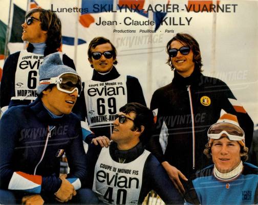 CARTON-PUBLICITAIRE-LUNETTES-SKILYNX-ACIER-VUARNET-JEAN-CLAUDE-KILLY-laclinique-finestore-barcelona