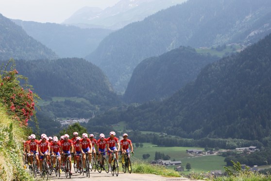 COURCHEVEL, FRANCE - JULY 16: (FRANCE OUT) Maciej Kot of Poland takes the 1st place,Kamil Stoch of Poland takes the 2nd place,Stefan Kraft of Austria take the 3rd place during the Finals of the FIS Grand Prix Ski Jumping 2016 on July 16, 2016 in Courchevel, France. (Photo by Alexis Boichard/Agence Zoom/Getty Images) *** Local Caption *** Maciej Kot ,Kamil Stoch,Stefan Kraft