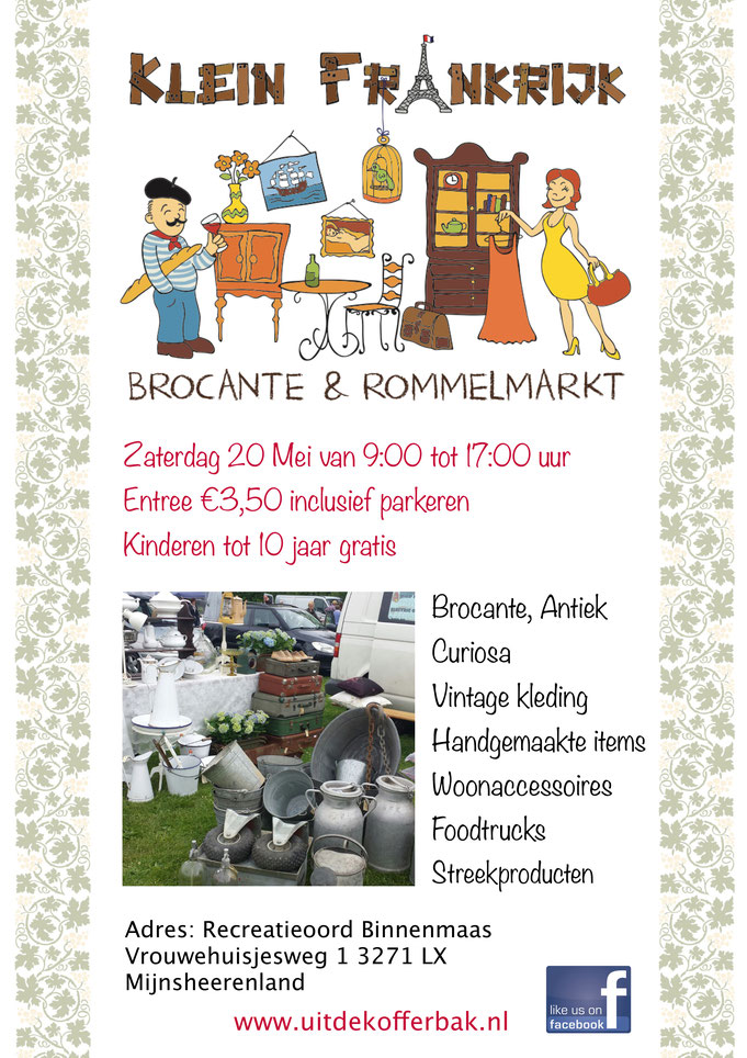 Brocantemarkt Klein Frankrijk 20&nbsp;mei