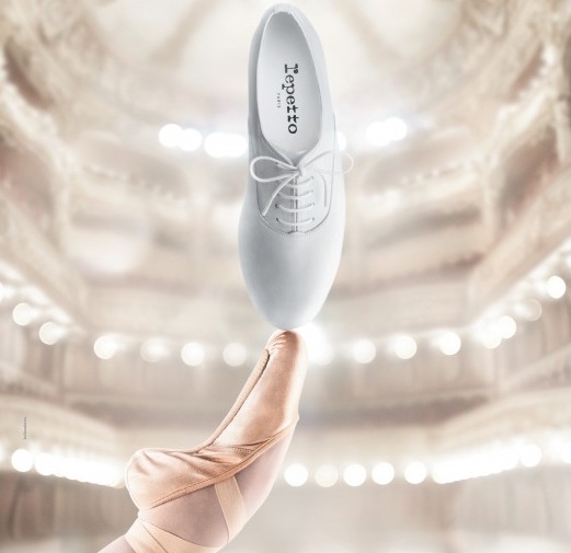 De Repetto ballerina, schoen en&nbsp;etalage