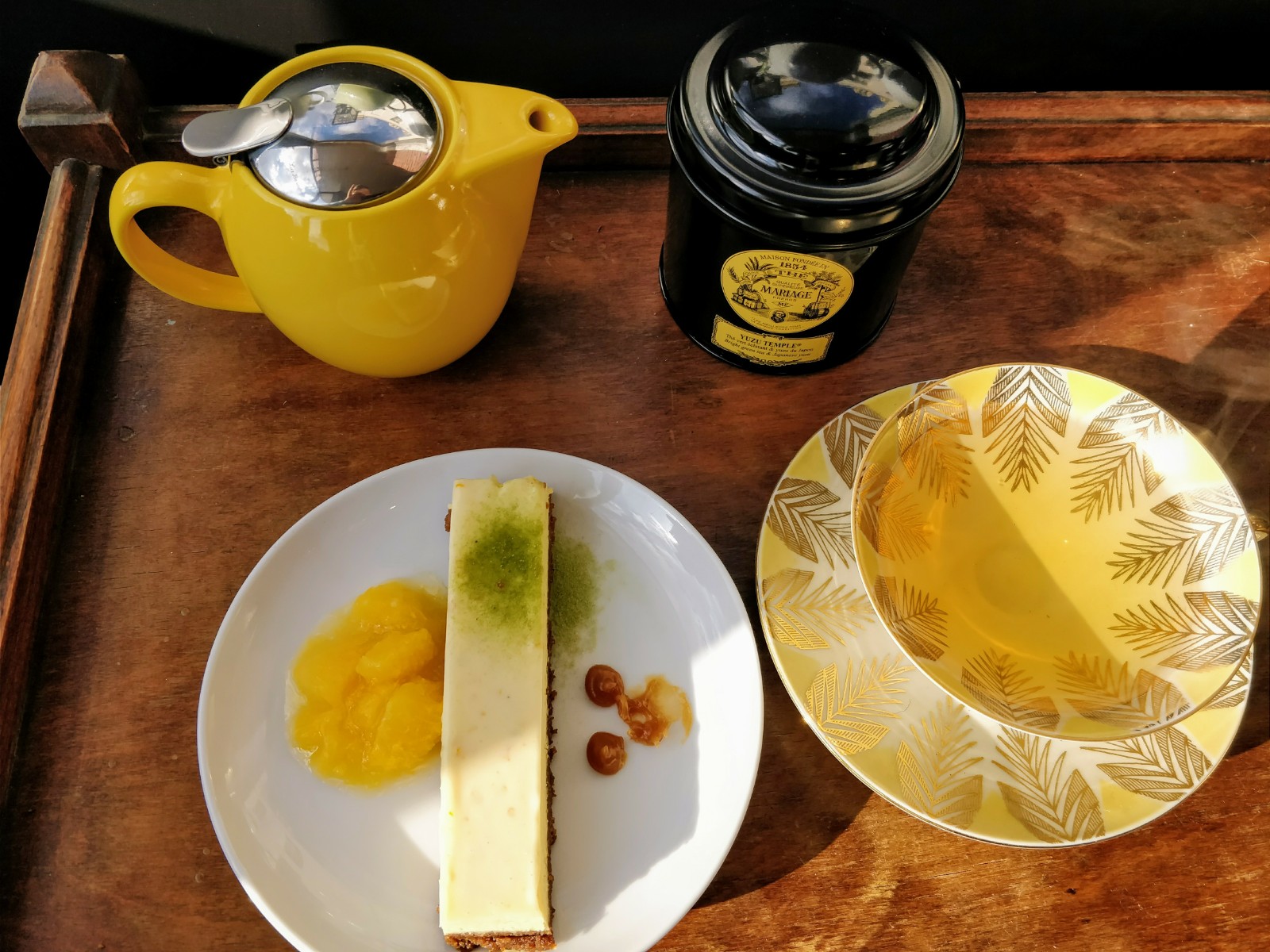 MF Yuzu green tea and cheesecake.jpg