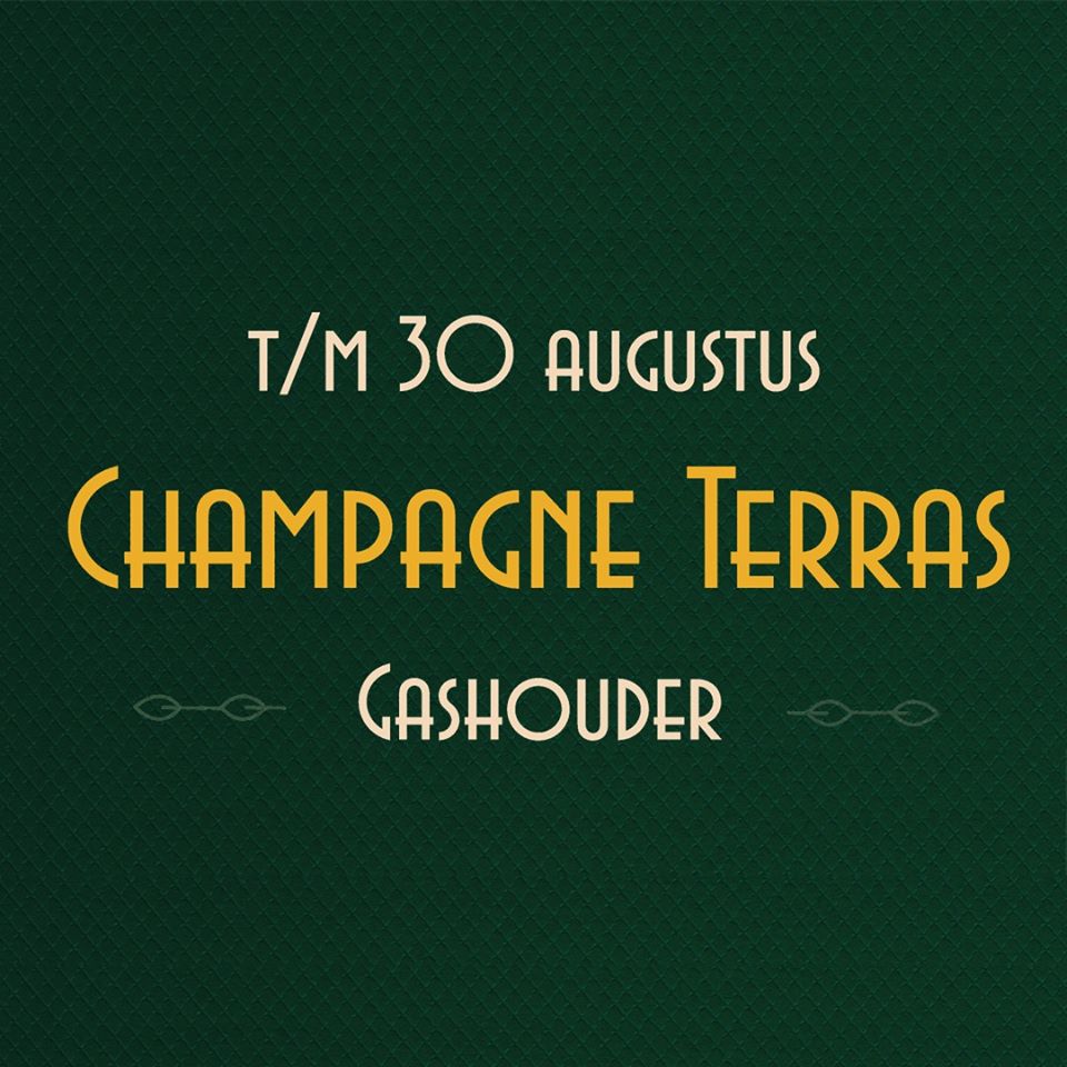 Bubbels drinken op terras bij Gashouder&nbsp;Amsterdam