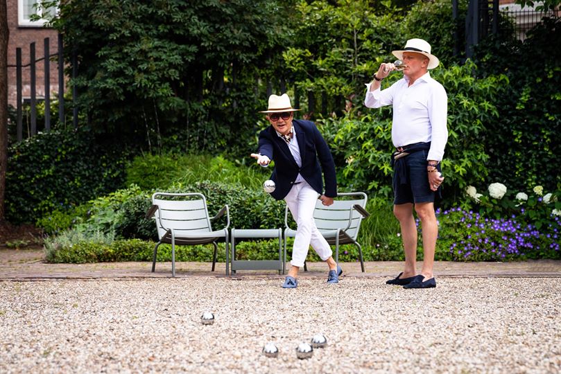 Potje petanquen in binnentuin van Pulitzer&nbsp;Amsterdam