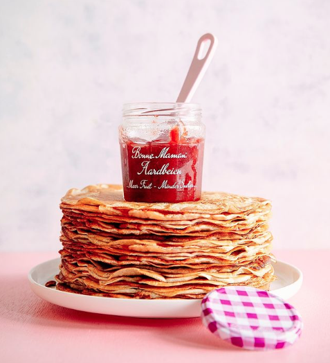 Gesloten – WINACTIE: waardebon van 50,- om te besteden in Pannenkoekenrestaurants en recept Pannenkoekentaart met Bonne Maman jam