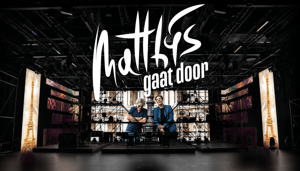 Oudejaarsuitzending ‘MATTHIJS GAAT DOOR’ met kijkers en fans van ‘CHANSONS!’ en o.a. Racoon en André van&nbsp;Duin