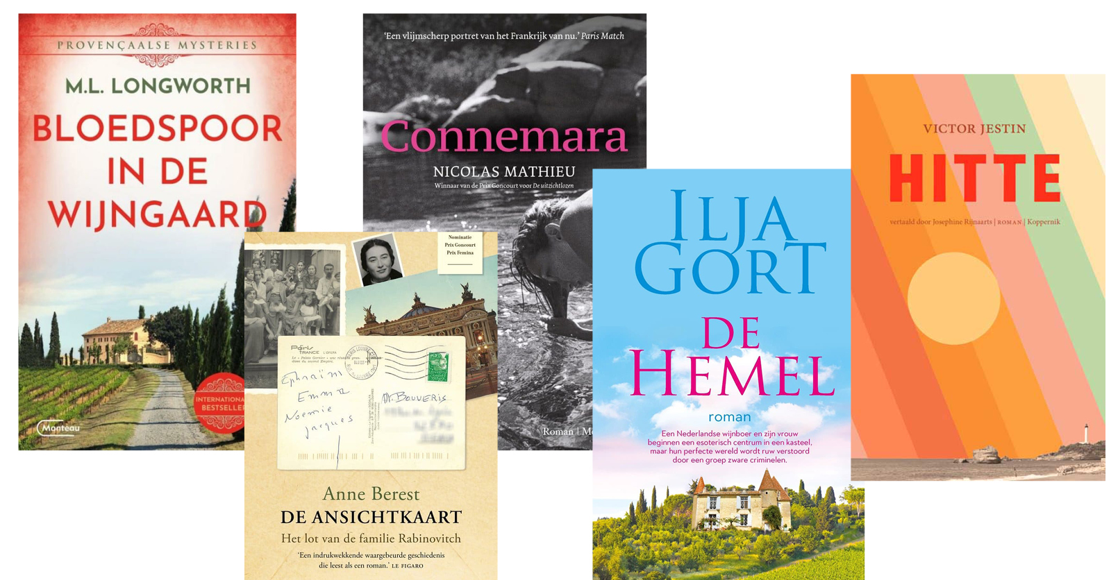 Vijf boekentips vol vakantiegeluk, wijn en bloed…