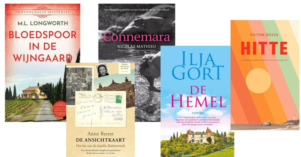 Vijf boekentips vol vakantiegeluk, wijn en&nbsp;bloed…